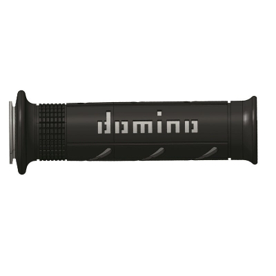 Puños racing DOMINO super soft 126mm negro/gris A25041C5240- motoscama