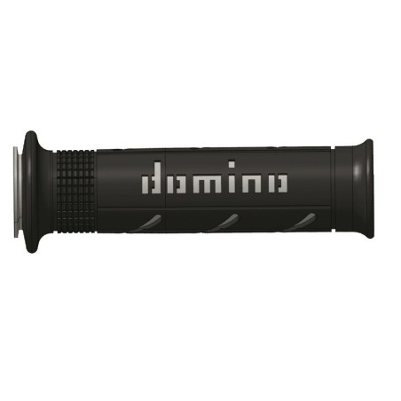 Puños racing DOMINO super soft 126mm negro/gris A25041C5240- motoscama