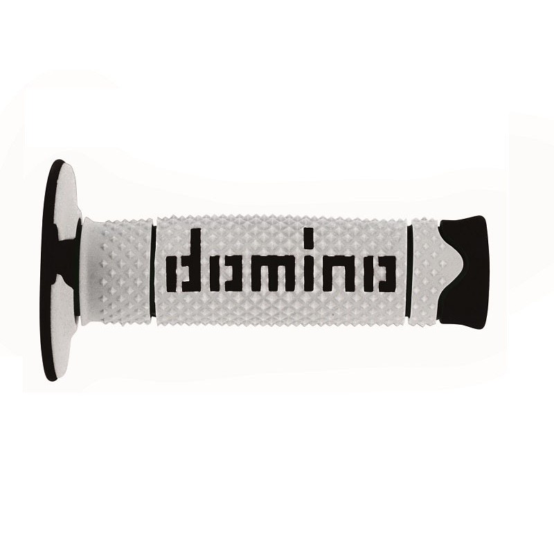 Puños off road DOMINO DSH blanco/negro A26041C4046- motoscamaralweb.co