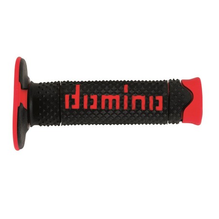 Puños off road DOMINO DSH negro/rojo A26041C4240- motoscamaralweb.com