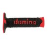 Puños off road DOMINO DSH negro/rojo A26041C4240- motoscamaralweb.com