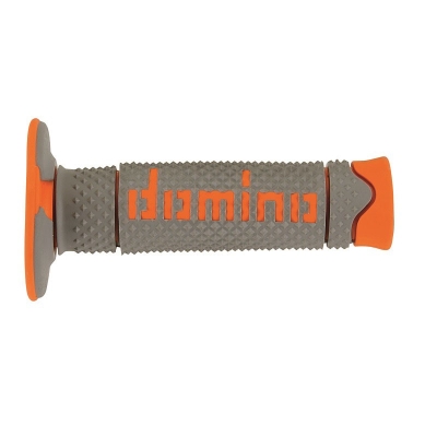 Puños off road DOMINO DSH gris/naranja A26041C4552- motoscamaralweb.co