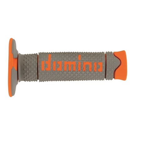 Puños off road DOMINO DSH gris/naranja A26041C4552- motoscamaralweb.co