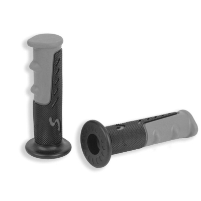 Par puños ciclomotor negro-gris V PARTS- motoscamaralweb.com