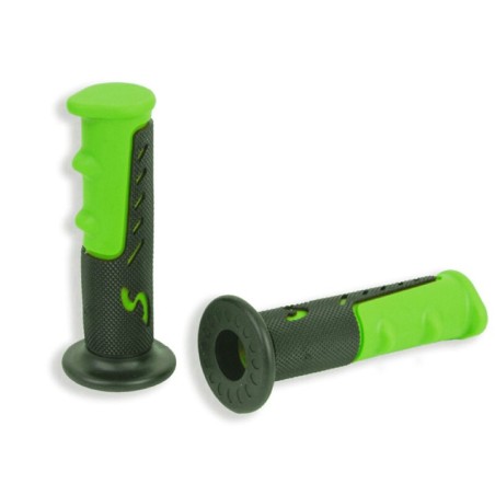 Par puños ciclomotor negro-verde V PARTS- motoscamaralweb.com