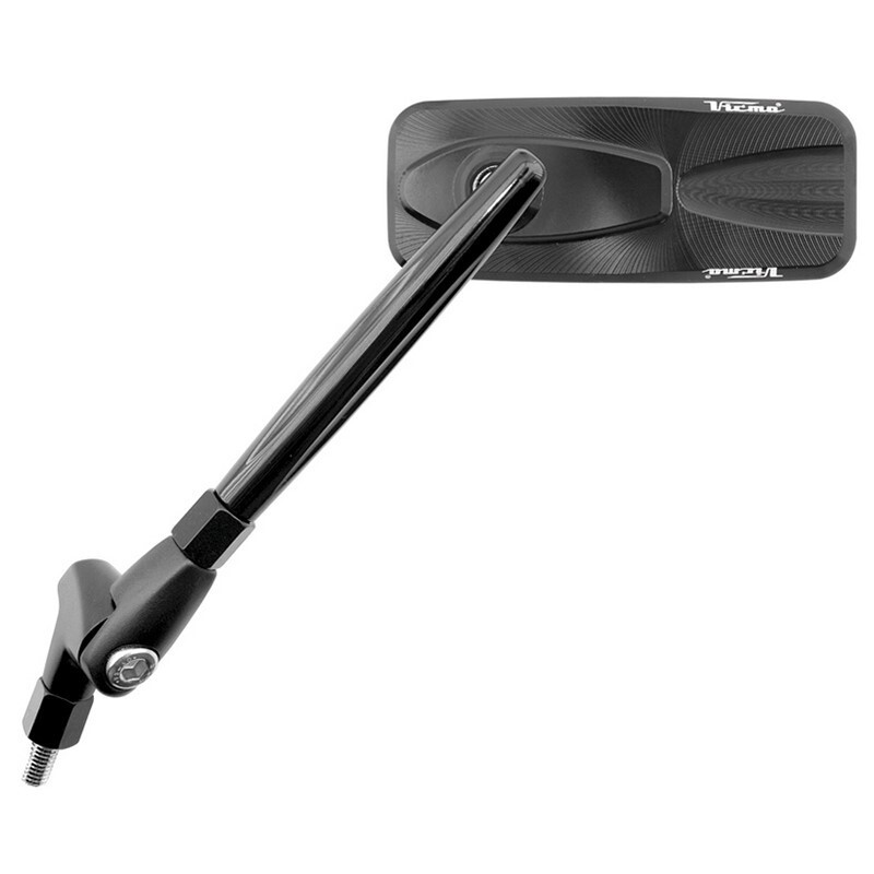 Retrovisor ambos lados universal V PARTS Aluminio Fresado negro - motoscamaralweb.com Retrovisor ambos lados universal V PARTS Aluminio Fresado negro - motoscamaralweb.com