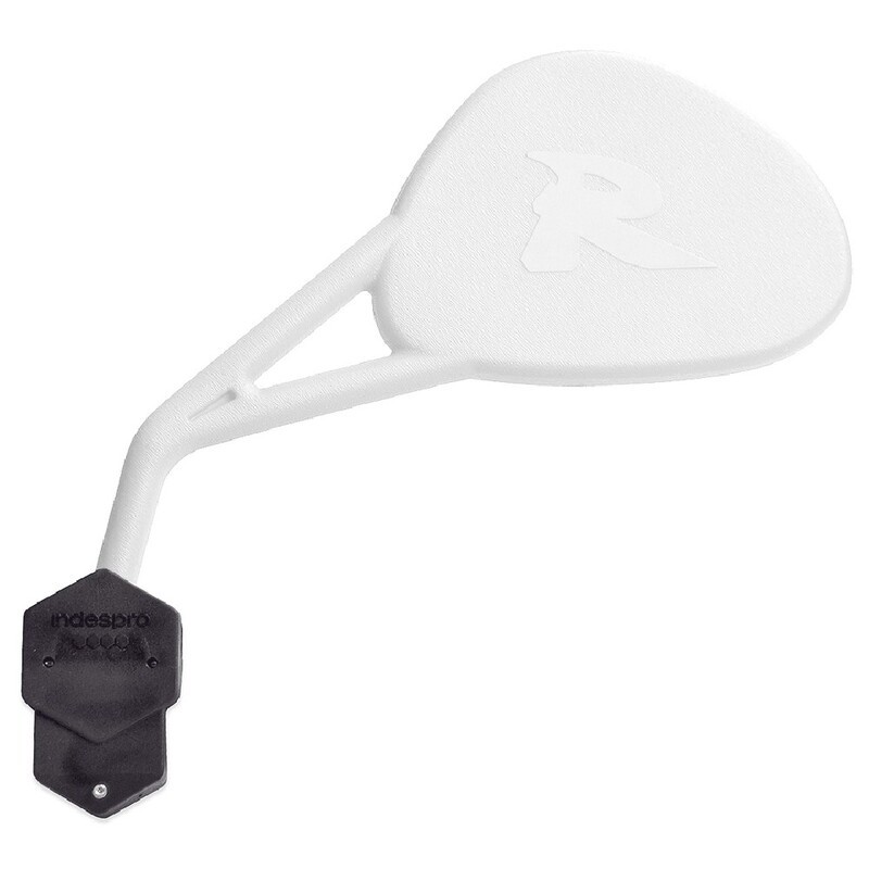Retrovisor izquierdo universal V PARTS Enduro R (homologado) con brida Blanco - motoscamaralweb.com