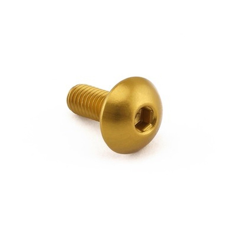 Tornillo de Aluminio Pro-bolt cabeza alomada M5 x (0.8mm) x 12mm oro LFB512G - motoscamaralweb.com Tornillo de Aluminio Pro-bolt cabeza alomada M5 x (0.8mm) x 12mm oro LFB512G - motoscamaralweb.com