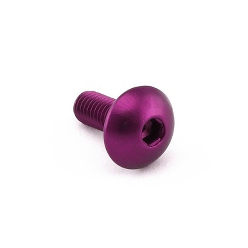 Tornillo de Aluminio Pro-bolt cabeza alomada M5 x (0.8mm) x 12mm violeta LFB512P - motoscamaralweb.com Tornillo de Aluminio Pro-bolt cabeza alomada M5 x (0.8mm) x 12mm violeta LFB512P - motoscamaralweb.com