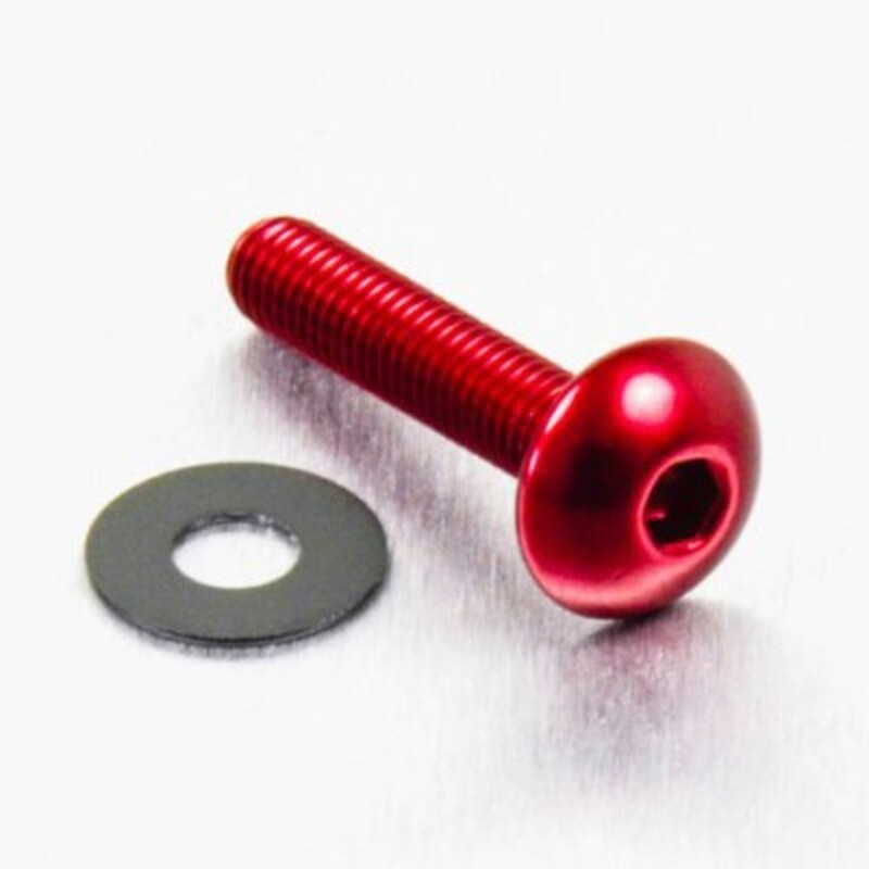 Tornillo de Aluminio Pro-bolt cabeza redondeada M5 x (0.8mm) x 20mm rojo LFB520R - motoscamaralweb.com Tornillo de Aluminio Pro-bolt cabeza redondeada M5 x (0.8mm) x 20mm rojo LFB520R - motoscamaralweb.com