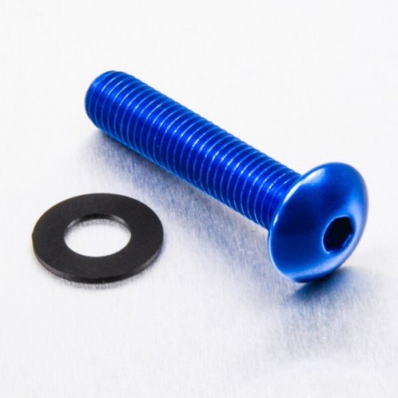 Tornillo de Aluminio Pro-bolt cabeza redondeada M8 x (1.25mm) x 40mm azul LFB840B - motoscamaralweb.com Tornillo de Aluminio Pro-bolt cabeza redondeada M8 x (1.25mm) x 40mm azul LFB840B - motoscamaralweb.com