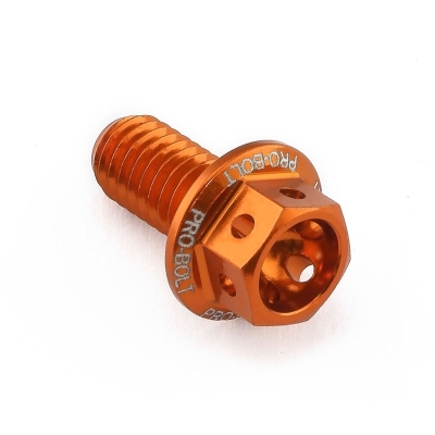 Tornillo Aluminio Race Spec Pro-Bolt LHX612ROE Naranja - motoscamaralweb.com