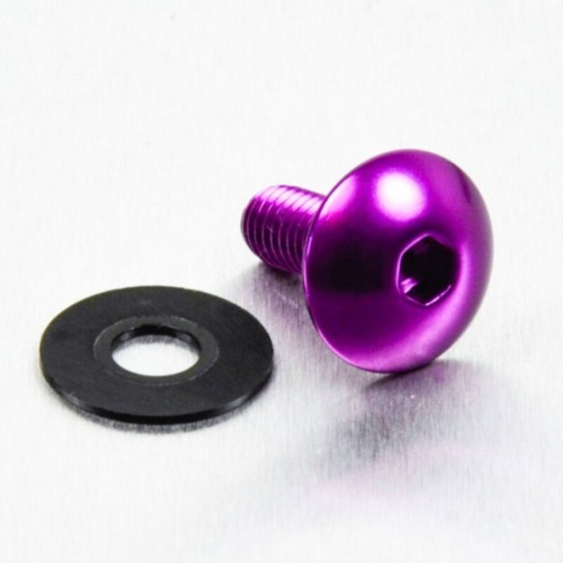 Tornillo de Aluminio Pro-bolt cabeza redondeada M6 x (1.00mm) x 16mm violeta LFB616P - motoscamaralweb.com Tornillo de Aluminio Pro-bolt cabeza redondeada M6 x (1.00mm) x 16mm violeta LFB616P - motoscamaralweb.com