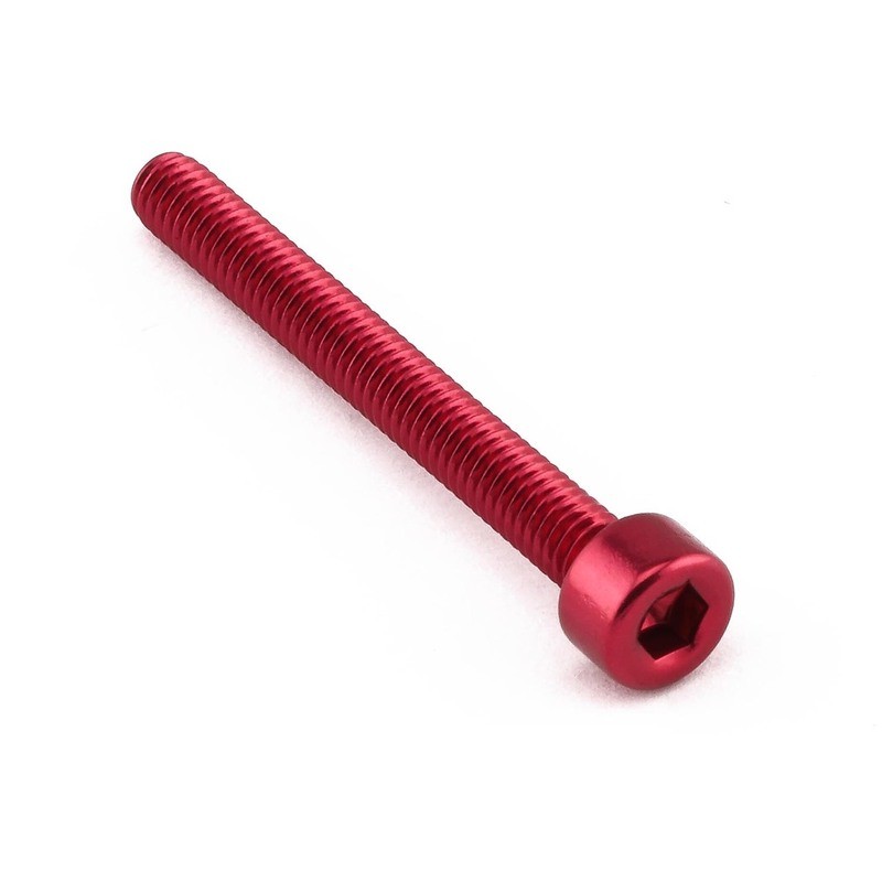 Tornillo Aluminio Pro-bolt cabeza cilíndrica M4 x (0.7mm) x 35mm LPB435R Rojo - motoscamaralweb.com Tornillo Aluminio Pro-bolt cabeza cilíndrica M4 x (0.7mm) x 35mm LPB435R Rojo - motoscamaralweb.com