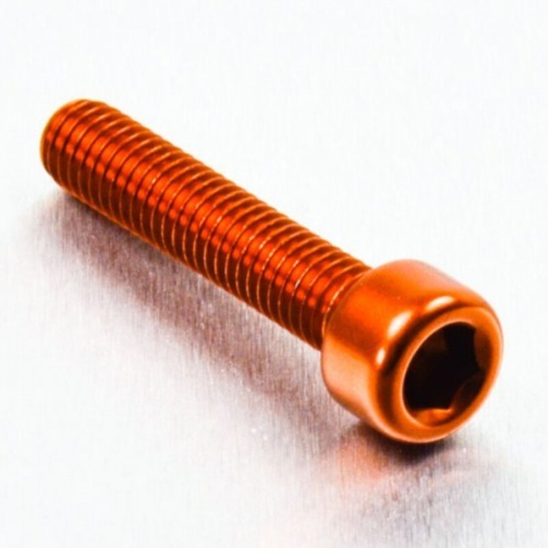 Tornillo de Aluminio Pro-bolt cabeza cilíndrica M6 x (1.00mm) x 30mm naranja LPB630O - motoscamaralweb.com Tornillo de Aluminio Pro-bolt cabeza cilíndrica M6 x (1.00mm) x 30mm naranja LPB630O - motoscamaralweb.com