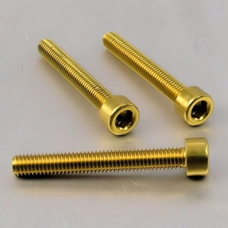 Tornillo de Aluminio Pro-bolt cabeza cilíndrica M6 x (1.00mm) x 45mm oro LPB645G - motoscamaralweb.com Tornillo de Aluminio Pro-bolt cabeza cilíndrica M6 x (1.00mm) x 45mm oro LPB645G - motoscamaralweb.com