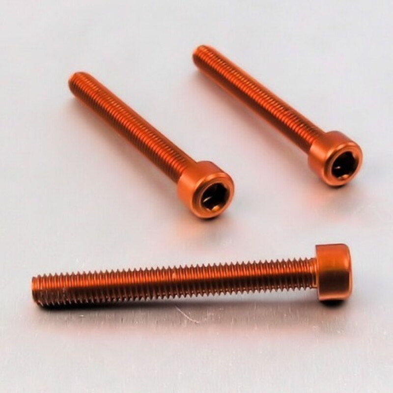 Tornillo de Aluminio Pro-bolt cabeza cilíndrica M6 x (1.00mm) x 50mm naranja LPB650B - motoscamaralweb.com Tornillo de Aluminio Pro-bolt cabeza cilíndrica M6 x (1.00mm) x 50mm naranja LPB650B - motoscamaralweb.com