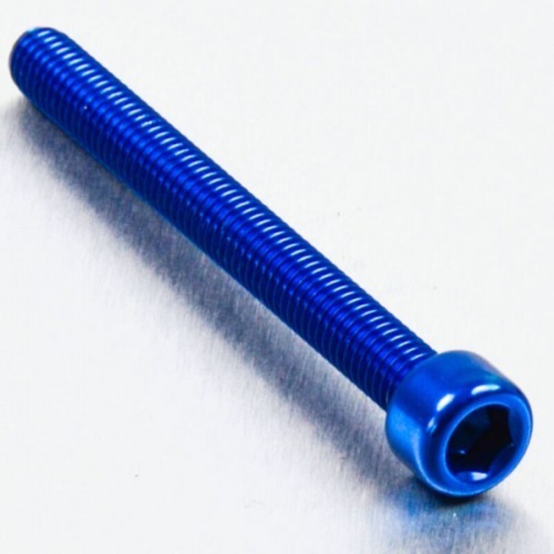 Tornillo de Aluminio Pro-bolt cabeza cilíndrica M6 x (1.00mm) x 65mm azul LPB665B - motoscamaralweb.com Tornillo de Aluminio Pro-bolt cabeza cilíndrica M6 x (1.00mm) x 65mm azul LPB665B - motoscamaralweb.com