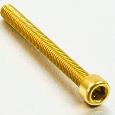 Tornillo de Aluminio Pro-bolt cabeza cilíndrica M6 x (1.00mm) x 65mm oro LPB665G - motoscamaralweb.com