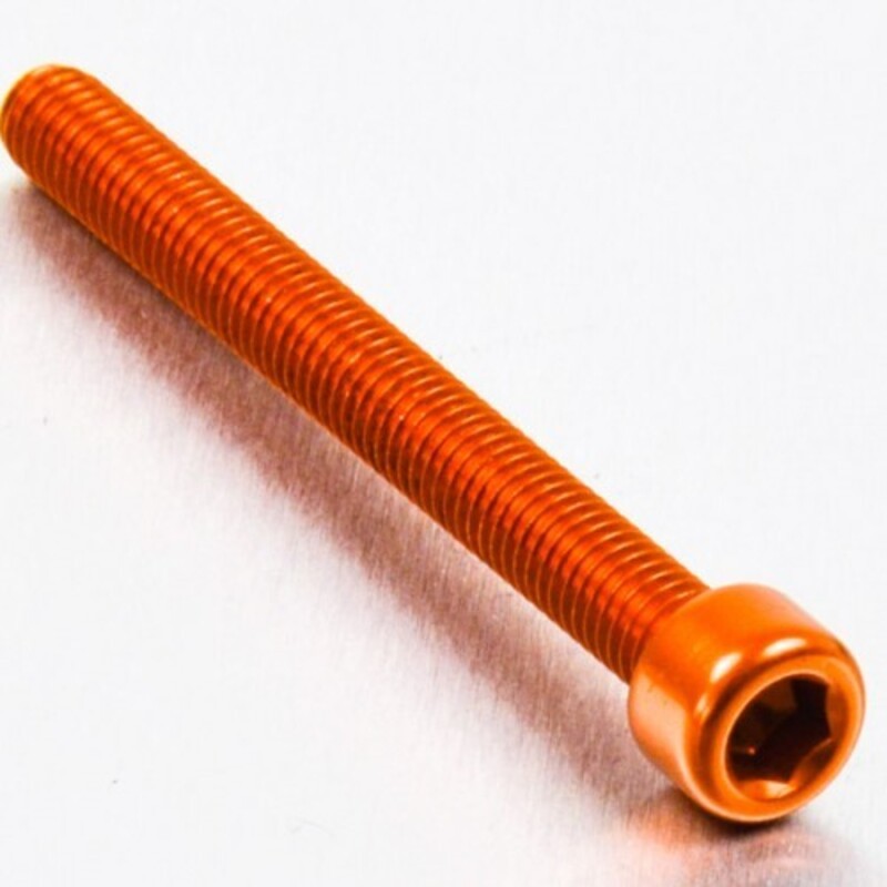 Tornillo de Aluminio Pro-bolt cabeza cilíndrica M6 x (1.00mm) x 65mm naranja LPB665B - motoscamaralweb.com Tornillo de Aluminio Pro-bolt cabeza cilíndrica M6 x (1.00mm) x 65mm naranja LPB665B - motoscamaralweb.com