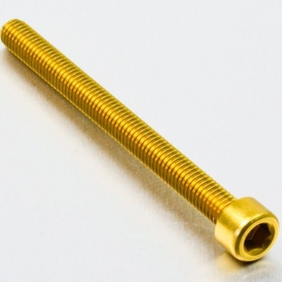 Tornillo de Aluminio Pro-bolt cabeza cilíndrica M6 x (1.00mm) x 70mm oro LPB670G - motoscamaralweb.com