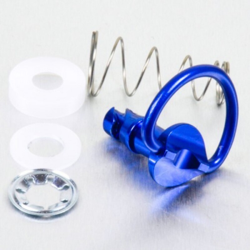 Tornillo rápido de Aluminio 1/4 de vuelta Pro-Bolt 17mm azul LQRCLIP17B - motoscamaralweb.com