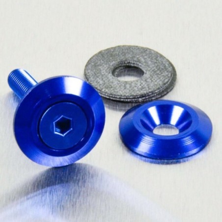 Arandela de Aluminio avellanada M6 azul LWAC6-22B - motoscamaralweb.com