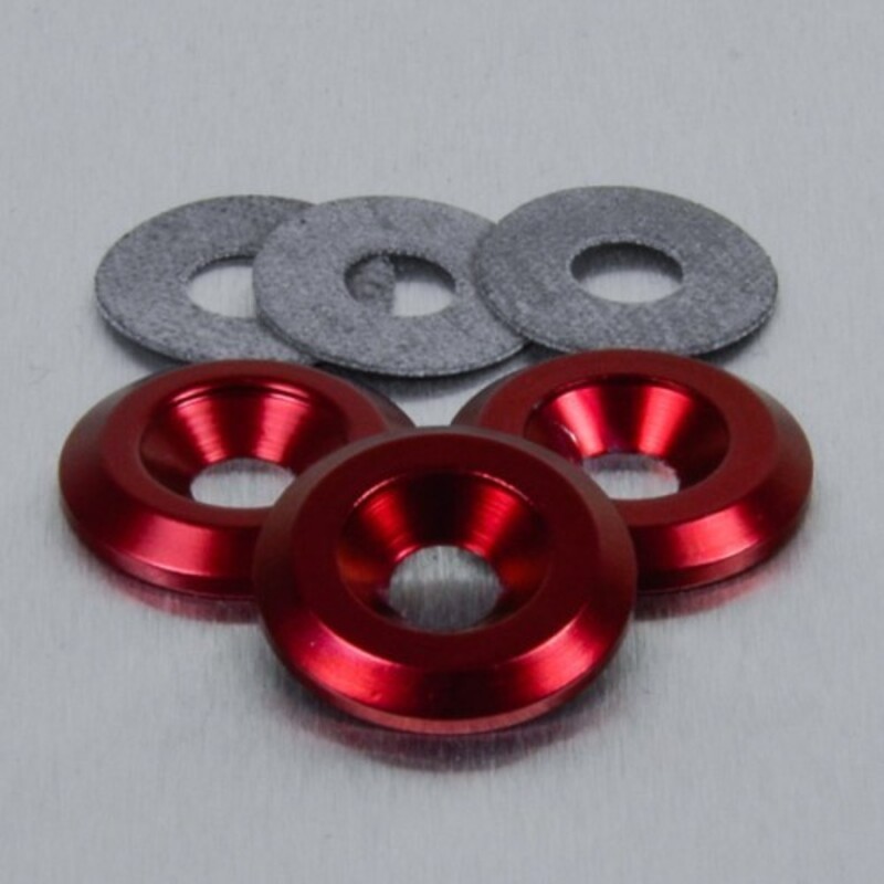 Arandela de Aluminio avellanada M6 rojo LWAC6-22R - motoscamaralweb.com Arandela de Aluminio avellanada M6 rojo LWAC6-22R - motoscamaralweb.com
