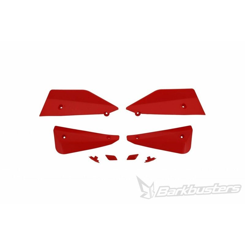 Kit de deflectores y conectores Barkbusters SABRE Color rojo - motoscamaralweb.com Kit de deflectores y conectores Barkbusters SABRE Color rojo - motoscamaralweb.com
