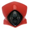 Faro con careta Bihr Viper rojo - motoscamaralweb.com