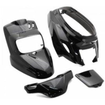 Kit plástica V PARTS 4 piezas negro - motoscamaralweb.com