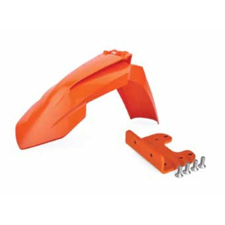 Kit restyling guardabarros delantero 16-17 + soporte POLISPORT KTM 07-13 naranja 90734 - motoscamaralweb.com