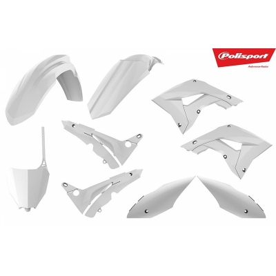 Kit de plástica Polisport CR125/250R 02-07 Blanco - 18 STYLE - motoscamaralweb.com
