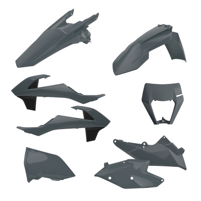 Kit plástica Enduro Polisport nardo grey KTM EXC/EXC-F - motoscamaralweb.com