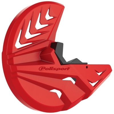 Protector de disco y puntera de Horquilla POLISPORT rojo / negro - motoscamaralweb.com