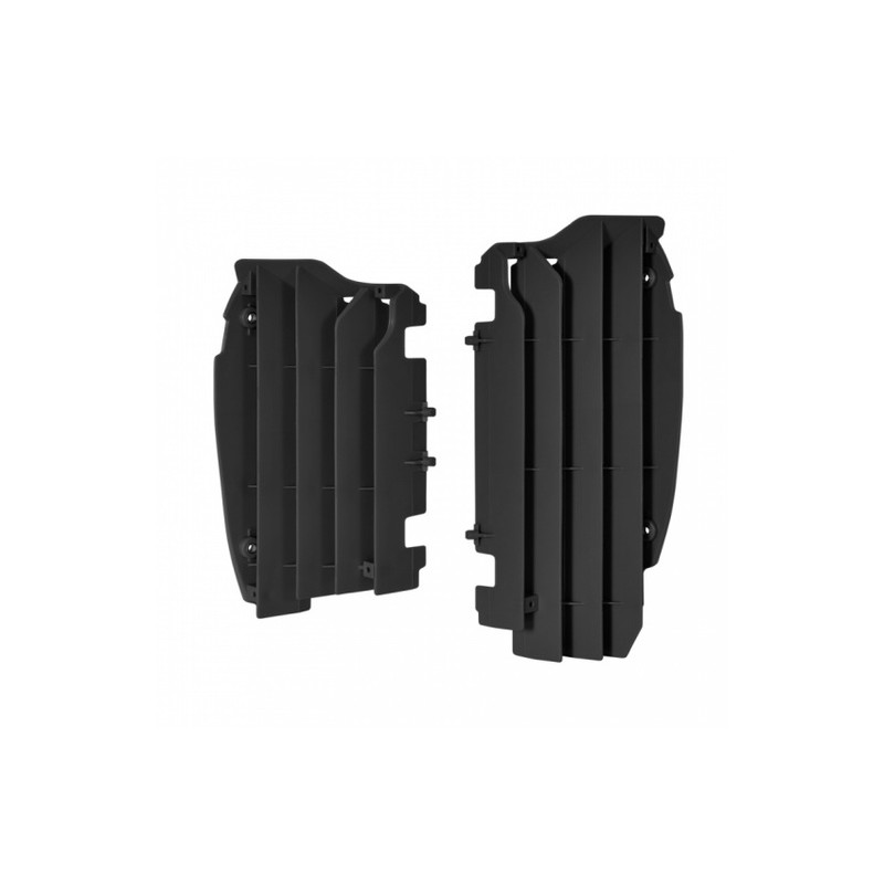 Aletines de radiador POLISPORT Kawasaki negro 8457800001 - motoscamaralweb.com