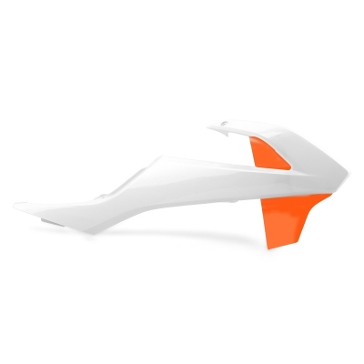 Aletines de radiador Polisport SX65 16-19 Naranja / Blanco - motoscamaralweb.com