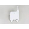 Porta-numeros para horquilla invertida UFO blanco Honda CR125R/250R - motoscamaralweb.com