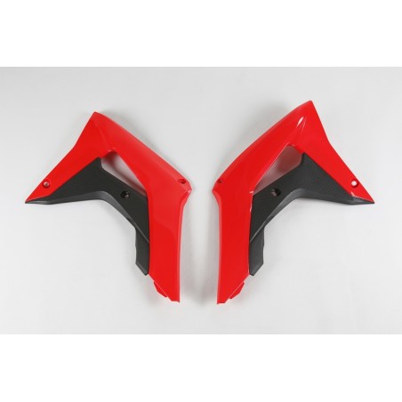 Paneles laterales radiador UFO original 2017 rojo/negro Honda CRF450R - motoscamaralweb.com