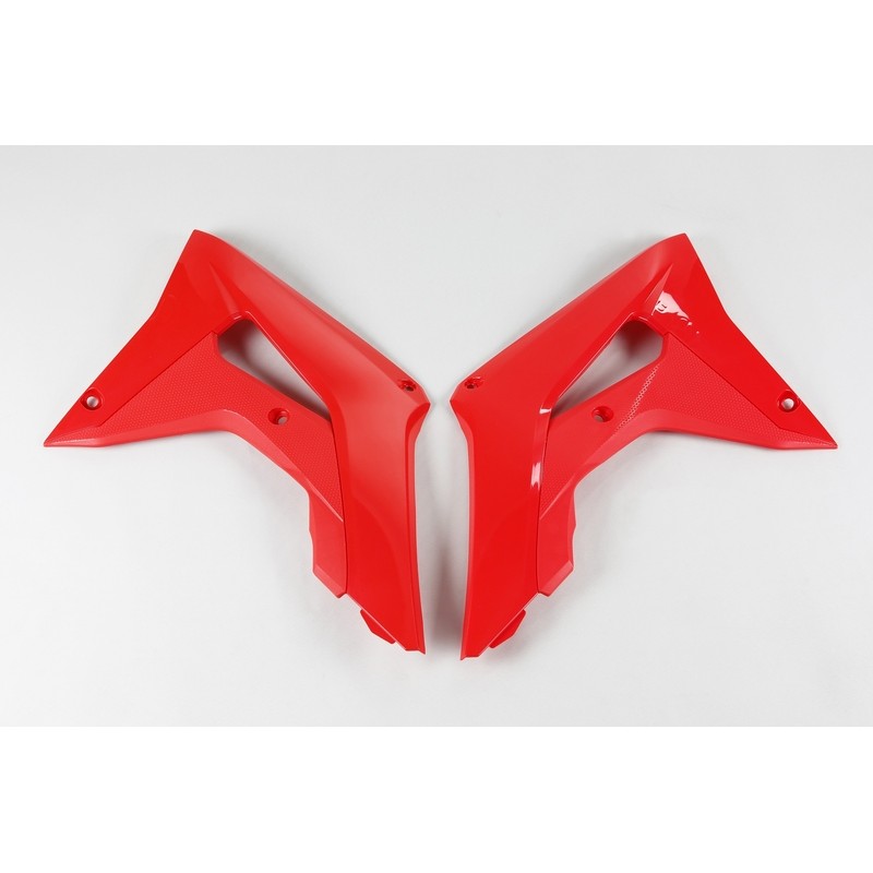 Plásticos laterales de radiador UFO Honda rojo HO04682-070 - motoscamaralweb.com