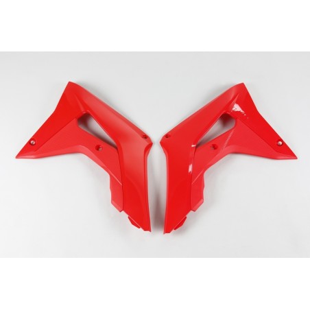 Plásticos laterales de radiador UFO Honda rojo HO04682-070 - motoscamaralweb.com
