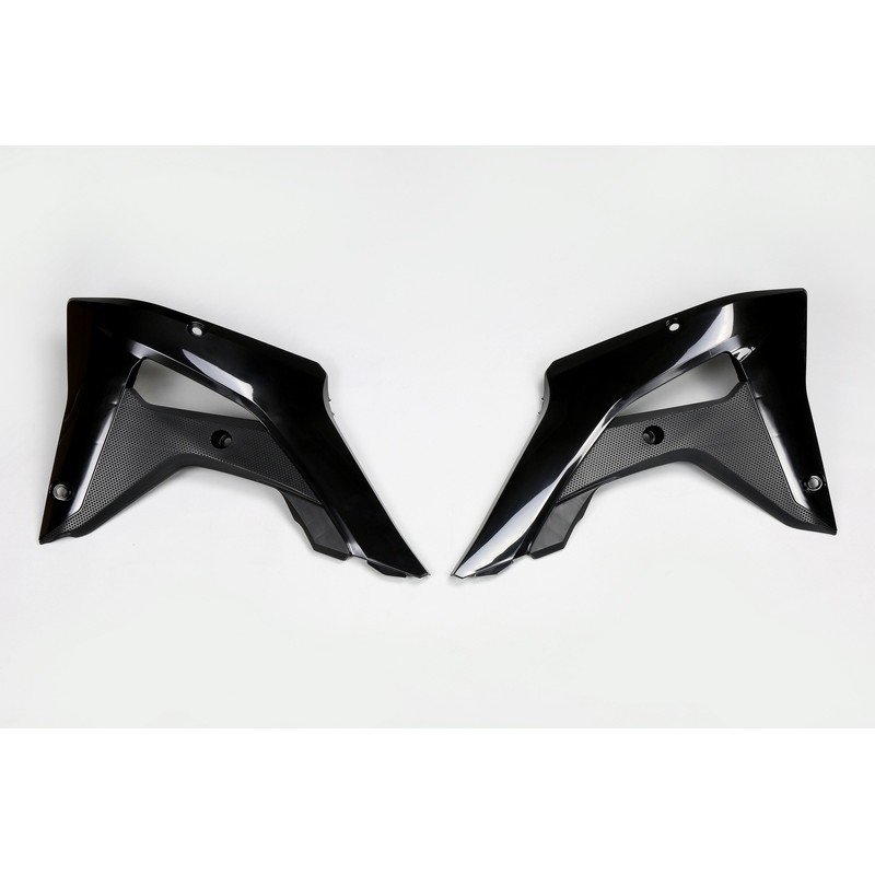 Plásticos laterales de radiador UFO negro Honda CR250RX - motoscamaralweb.com