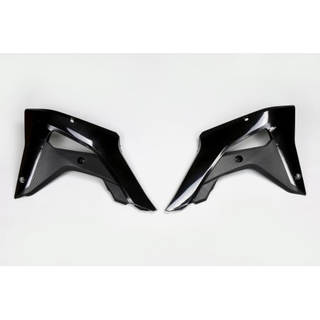 Plásticos laterales de radiador UFO negro Honda CR250RX - motoscamaralweb.com