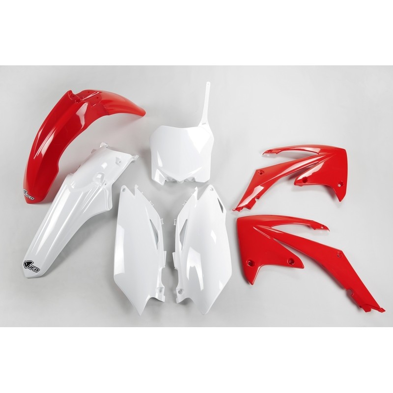 Kit de Plástica UFO OEM Color Rojo / Blanco Honda CRF250R / 450R - motoscamaralweb.com Kit de Plástica UFO OEM Color Rojo / Blanco Honda CRF250R / 450R - motoscamaralweb.com