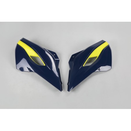 Plásticos laterales de radiador UFO Husqvarna azul HU03353-087 - motoscamaralweb.com