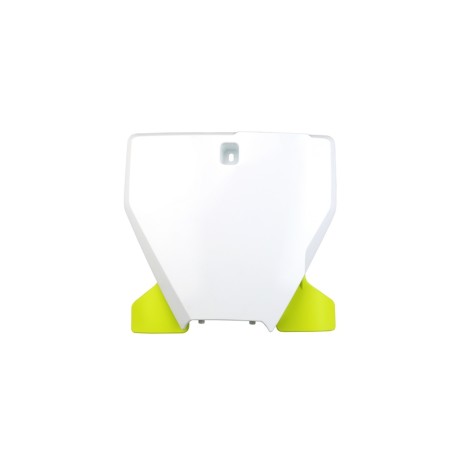 Portanúmeros delantero UFO blanco/negro Husqvarna TC/FC - motoscamaralweb.com