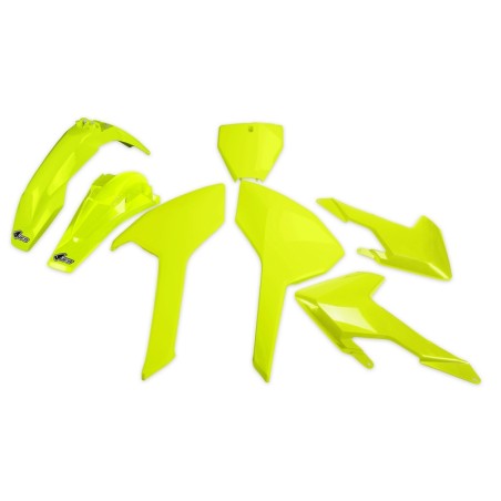 Kit plástica UFO amarillo fluor Husqvarna - motoscamaralweb.com