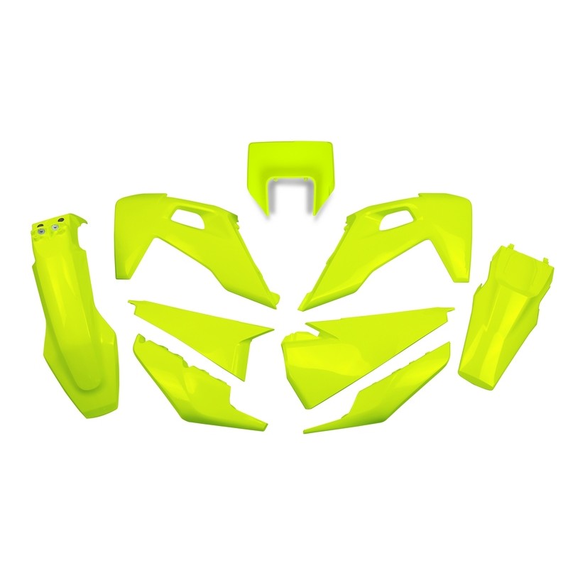 Kit plástica UFO amarillo flúor Husqvarna FE/TE - motoscamaralweb.com Kit plástica UFO amarillo flúor Husqvarna FE/TE - motoscamaralweb.com