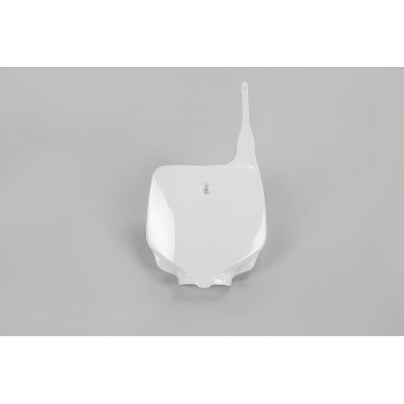 Portanúmeros delantero UFO blanco Kawasaki - motoscamaralweb.com Portanúmeros delantero UFO blanco Kawasaki - motoscamaralweb.com