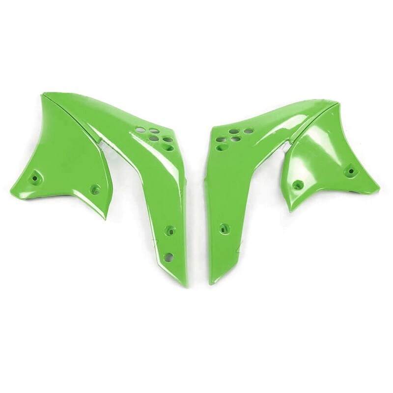 Plásticos laterales de radiador UFO Kawasaki verde KA03787-026 - motoscamaralweb.com Plásticos laterales de radiador UFO Kawasaki verde KA03787-026 - motoscamaralweb.com